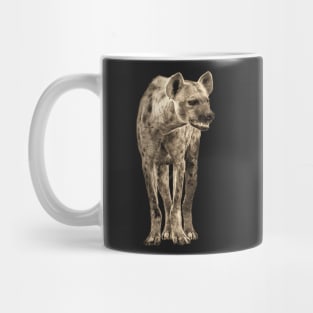 Spotted Hyena in Vintage Sepia Mug